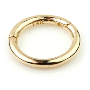 Solid 9ct Gold Hinge Segment Ring - Image 2
