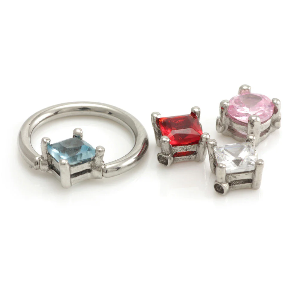 Square Gem BCR Attachment
