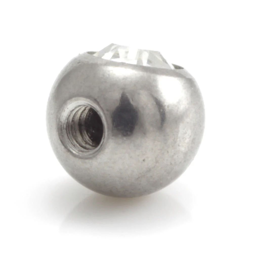 Steel External Thread Forward Facing Gem Ball - Image 4