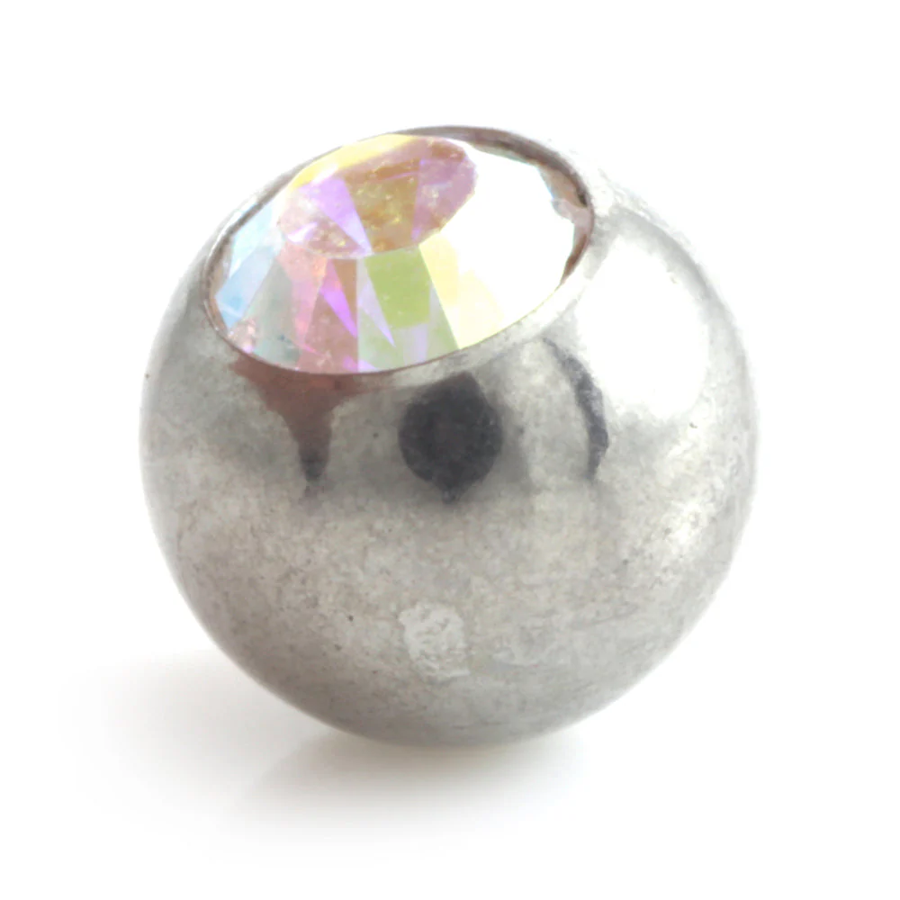 Steel External Thread Forward Facing Gem Ball - Image 5