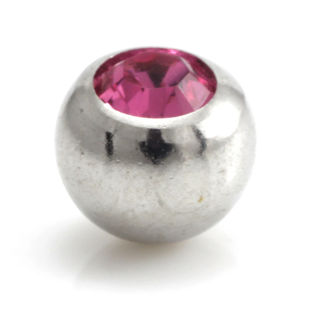 Steel External Thread Forward Facing Gem Ball - Image 8