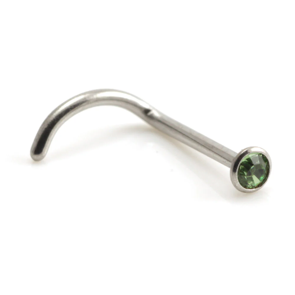 Steel Gem Nose Stud - SNS1 - Image 4
