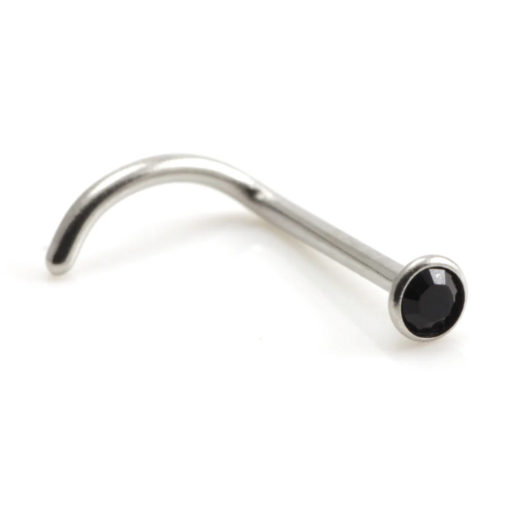 Steel Gem Nose Stud - SNS1 - Image 7