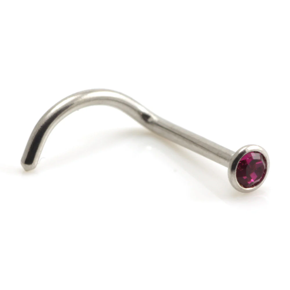 Steel Gem Nose Stud - SNS1 - Image 8