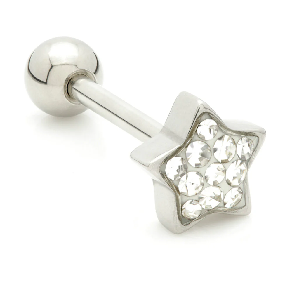 Steel Gem Star - Tongue Bar - Image 4