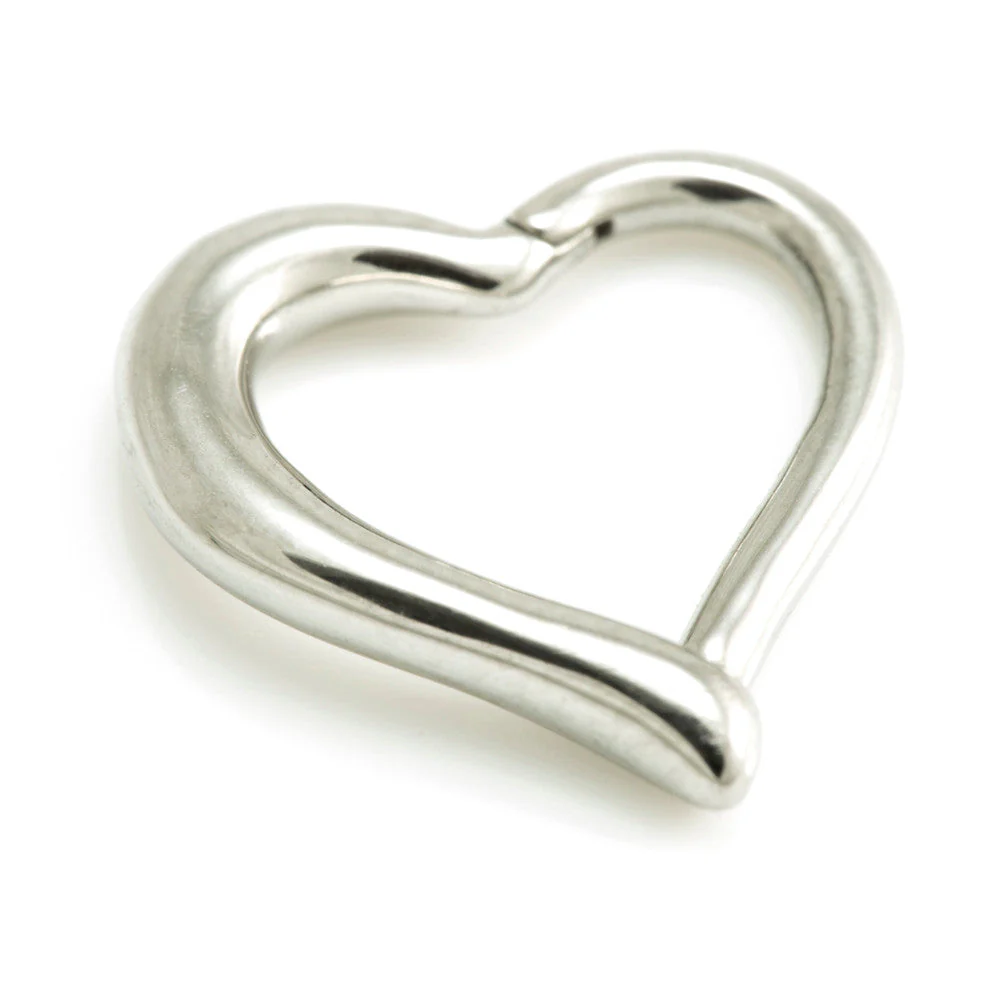 Steel Hinged Heart Ring
