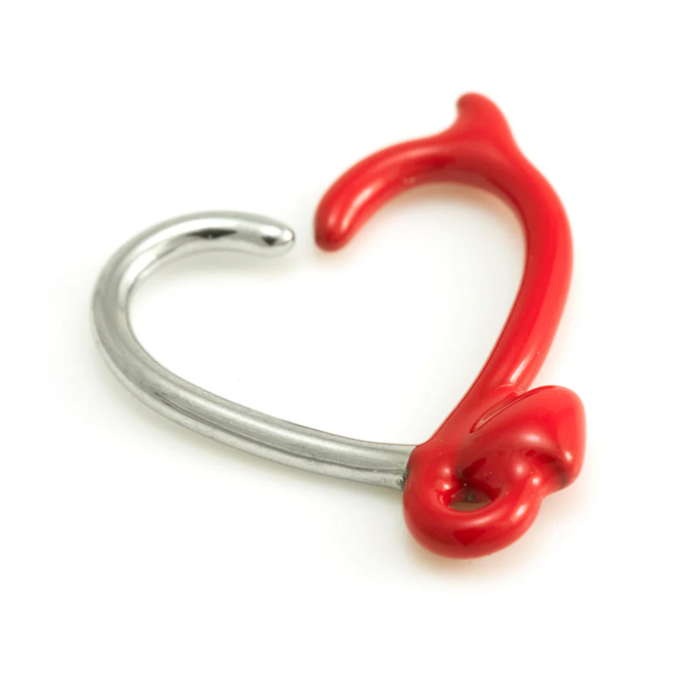 Steel Horny Heart Ring - HORNYHRING - Image 3