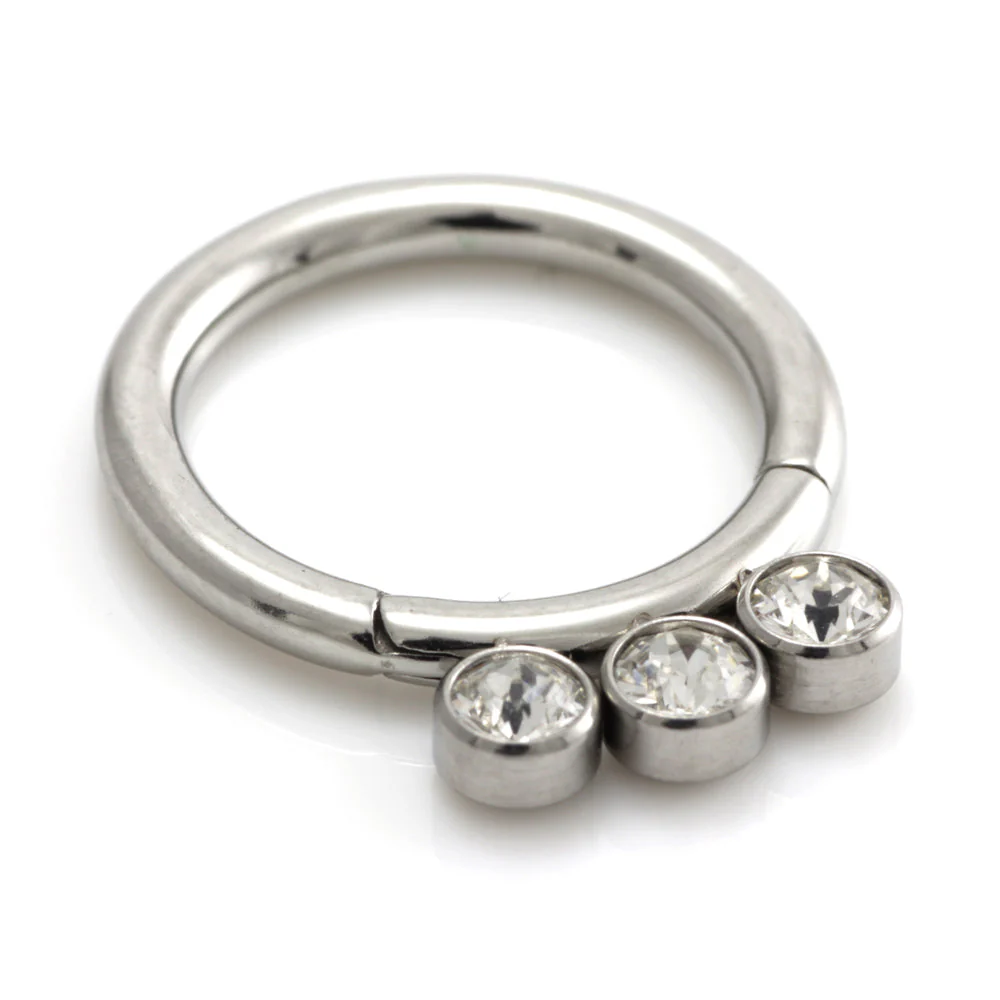 Steel Jewel Hinged Segment Ring - Image 9