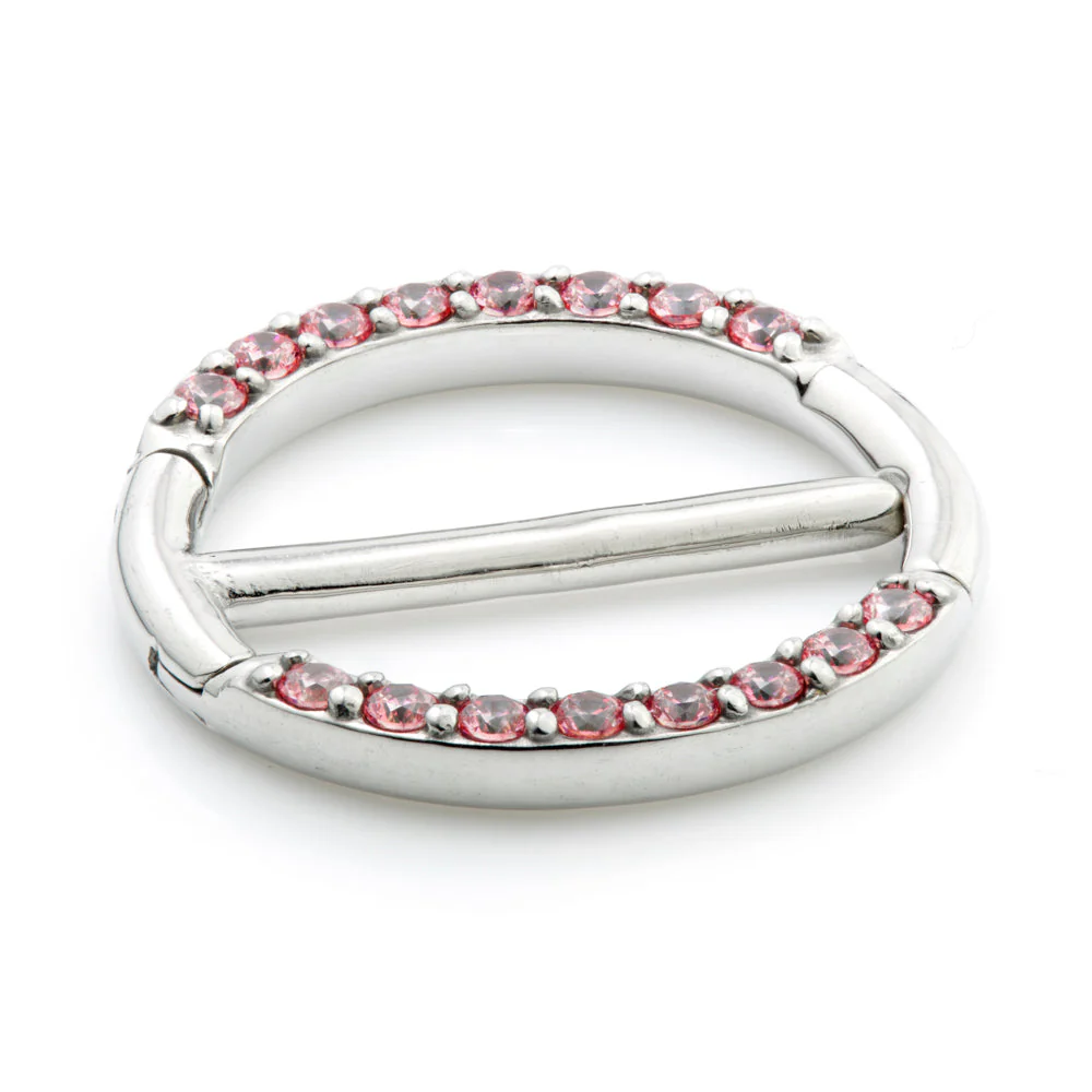 Steel Jewelled Double Nipple Clicker - Image 3