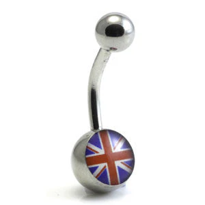 Steel Logo Navel - Union Jack