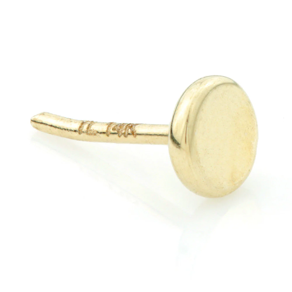 Sterile - TL - 14ct Gold Disk Threadless Attachment (sold individually) - Image 2