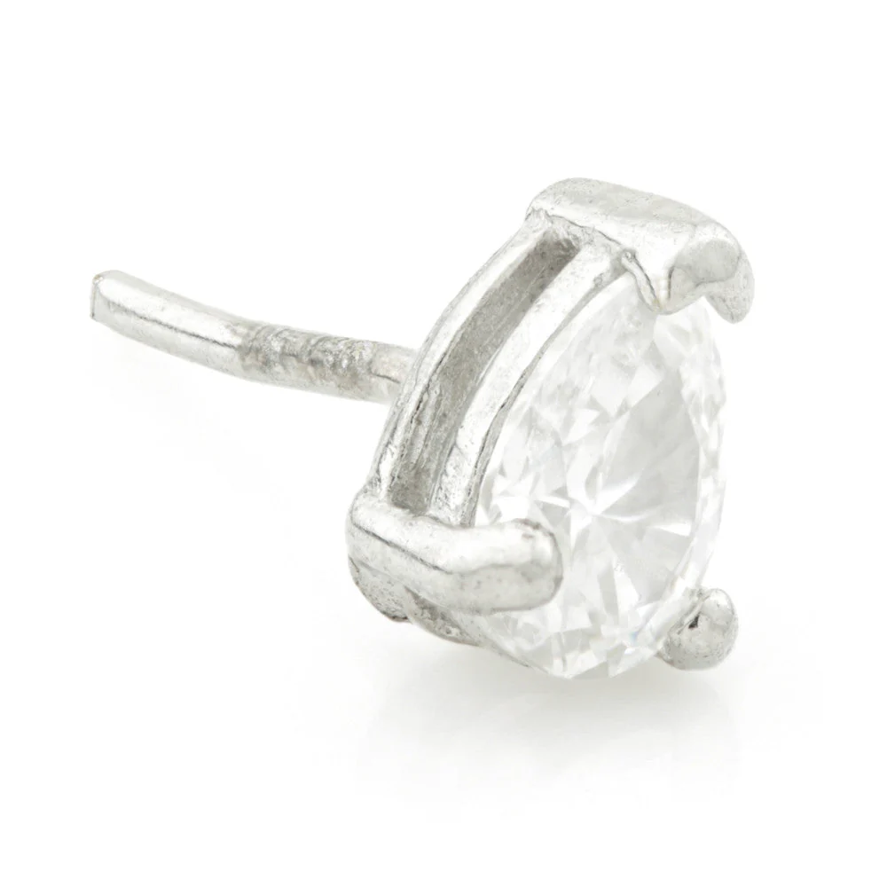 Sterile - TL - 14ct Gold Teardrop Gem Threadless Attachment (sold individually) - Image 2