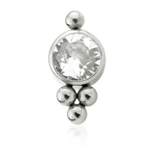 Ti Couture Internal Caeli Gem Attachment (0.8mm thread)