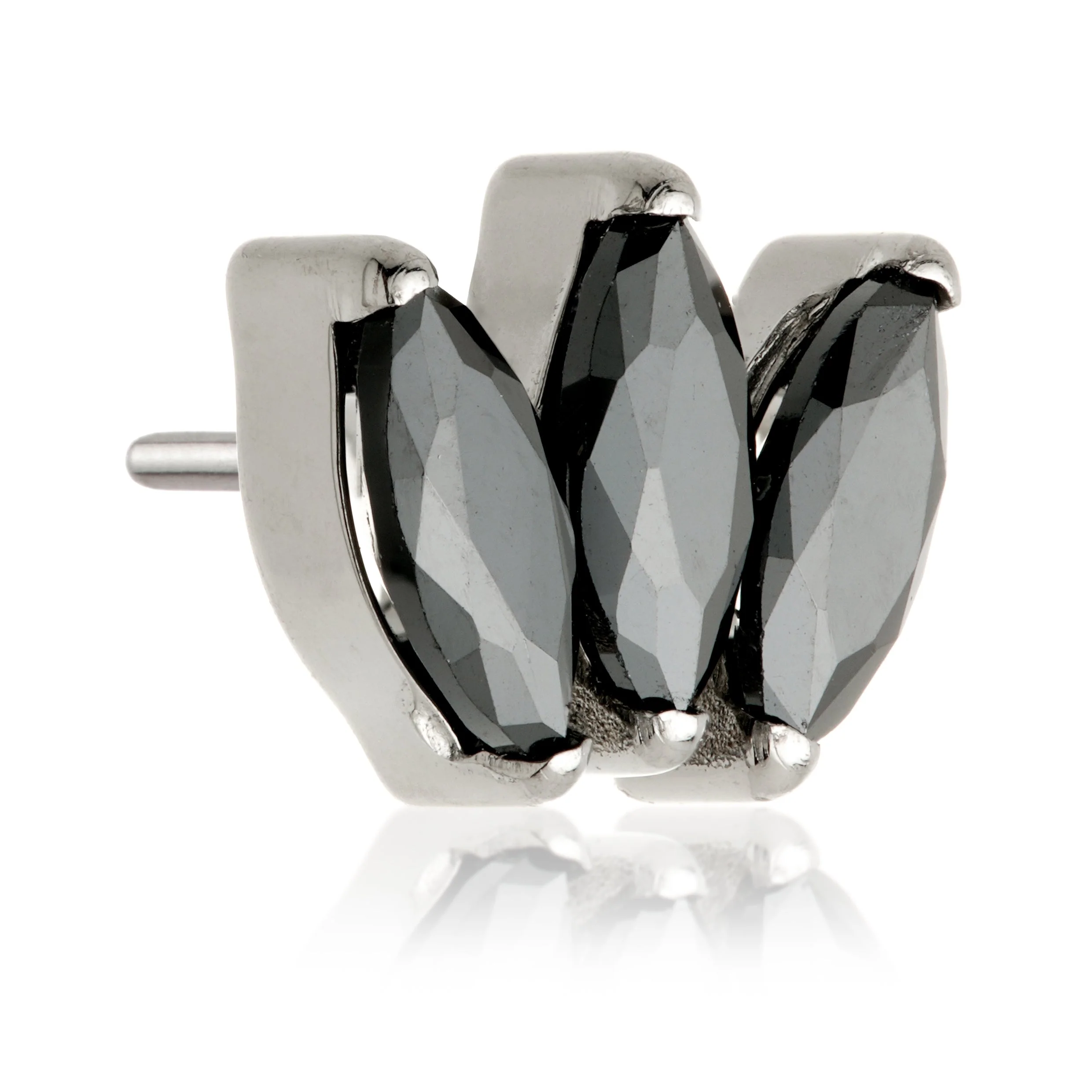 Ti Couture Threadless Triple Gem Prong Set Marquise Attachment - Image 6