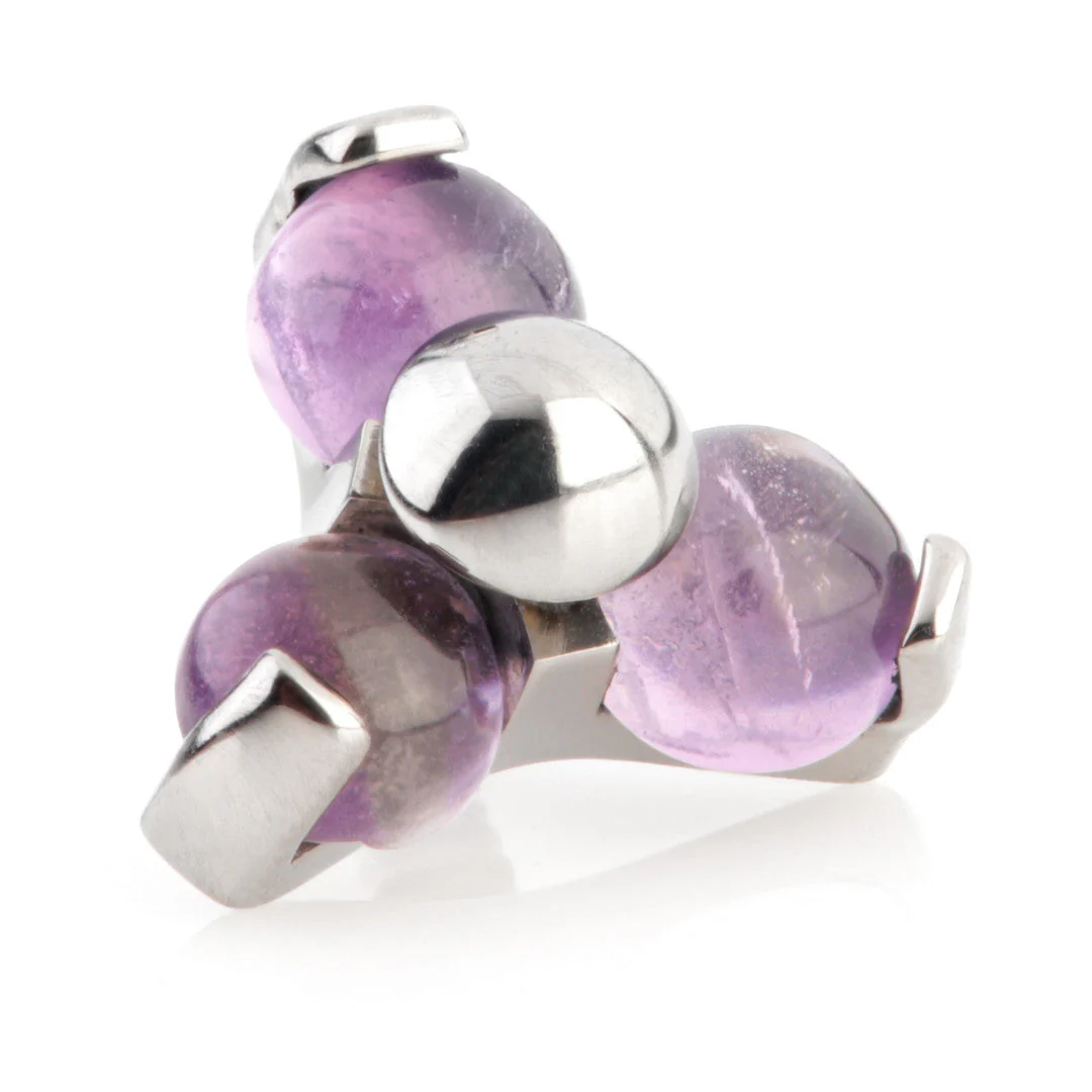 Ti Internal Amethyst Trinity Stone Attachment