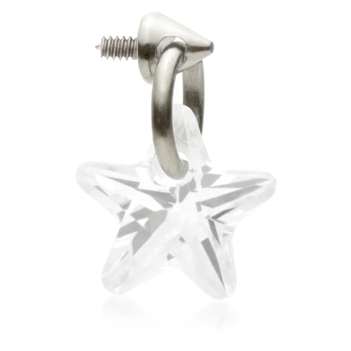 Ti Internal Attachment with Star Shaped Gem Charm