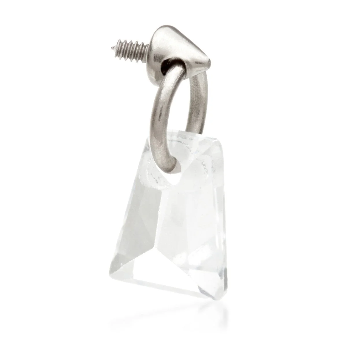 Ti Internal Attachment with Trapeze Gem Charm