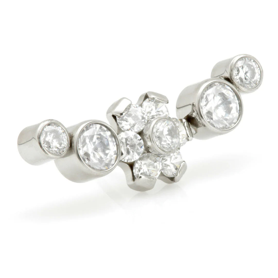 Ti Internal Bezel Cluster with Flower Center Attachment (1.2mm) - Image 2