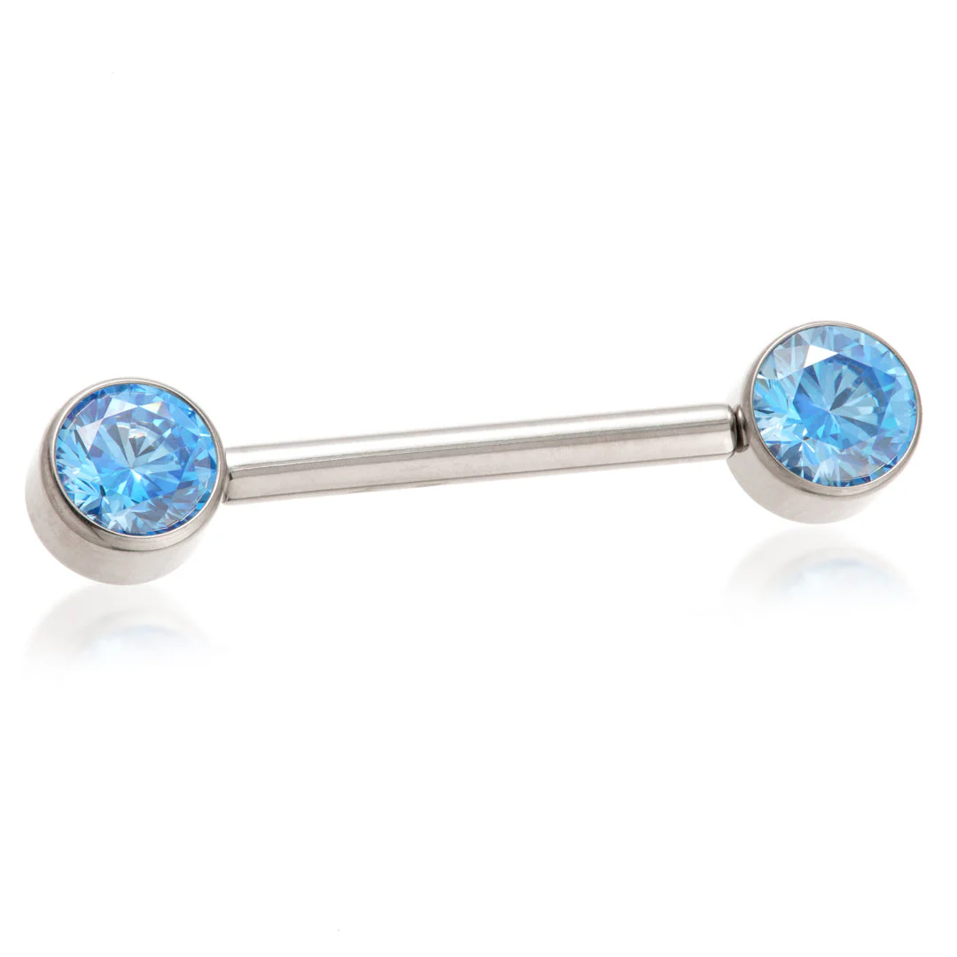 Ti Internal Forward Facing Double Jewelled Disk Barbell 1.6mm - Image 2