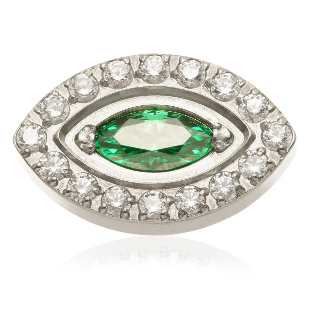 Ti Internal Gem Surrounded Marquise Attachment - Image 3