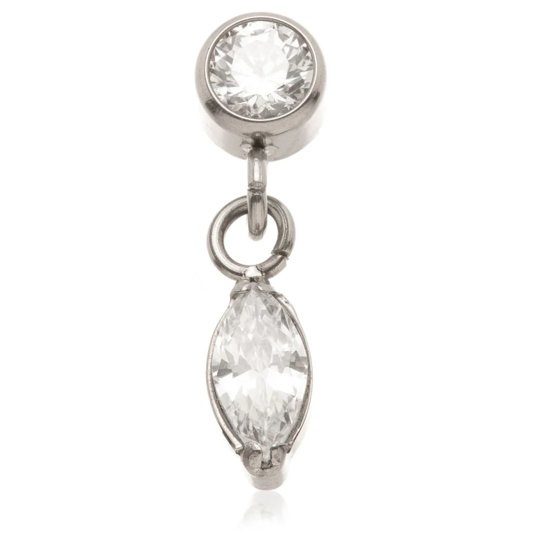 Ti Internal Hanging Marquise Round Gem Attachment - Image 3