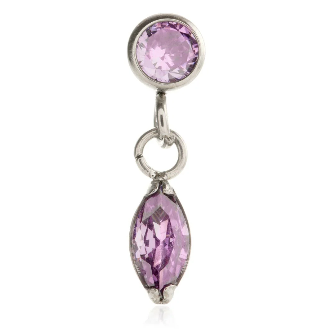 Ti Internal Hanging Marquise Round Gem Attachment - Image 4