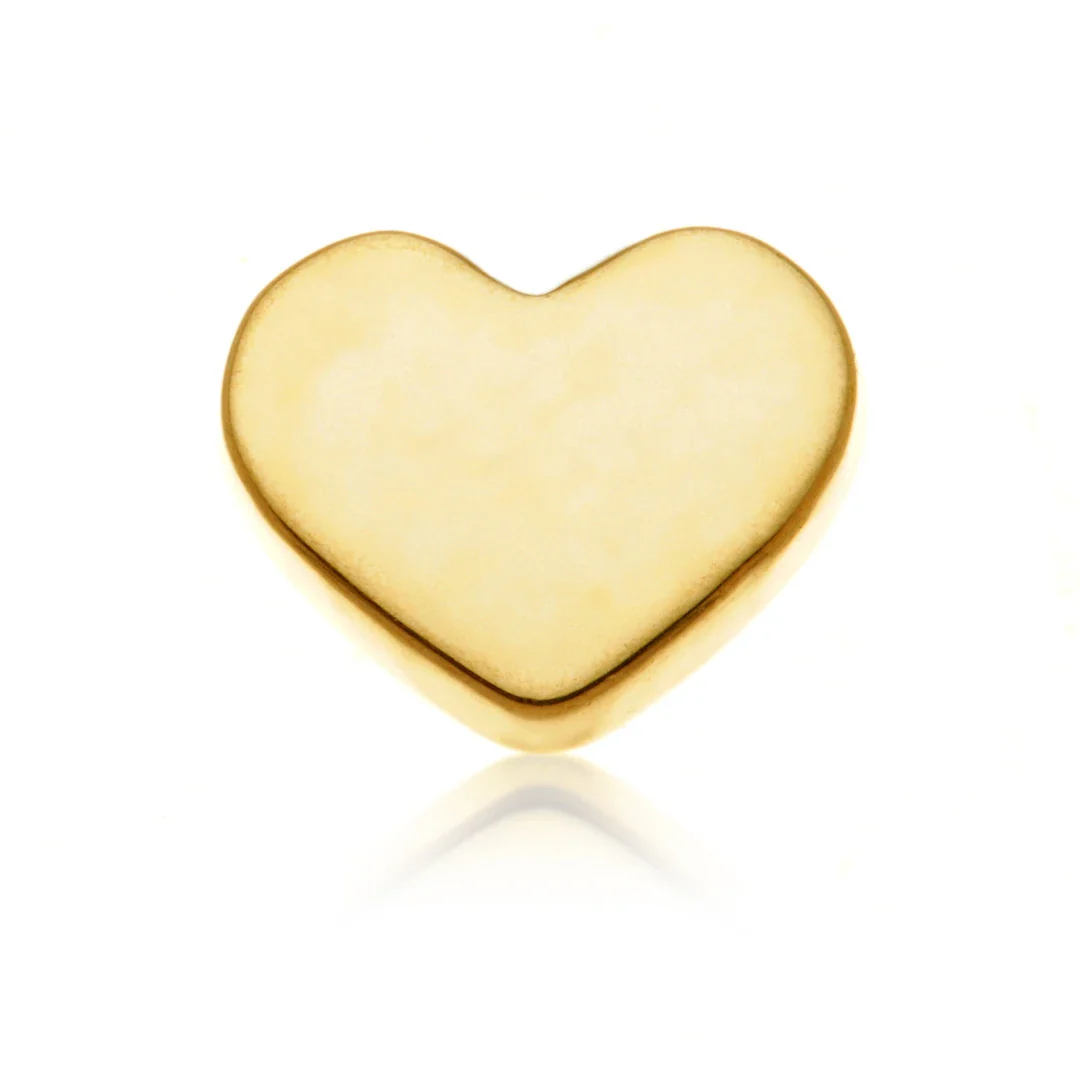 Ti Internal Labret with Heart Attachment - Image 2