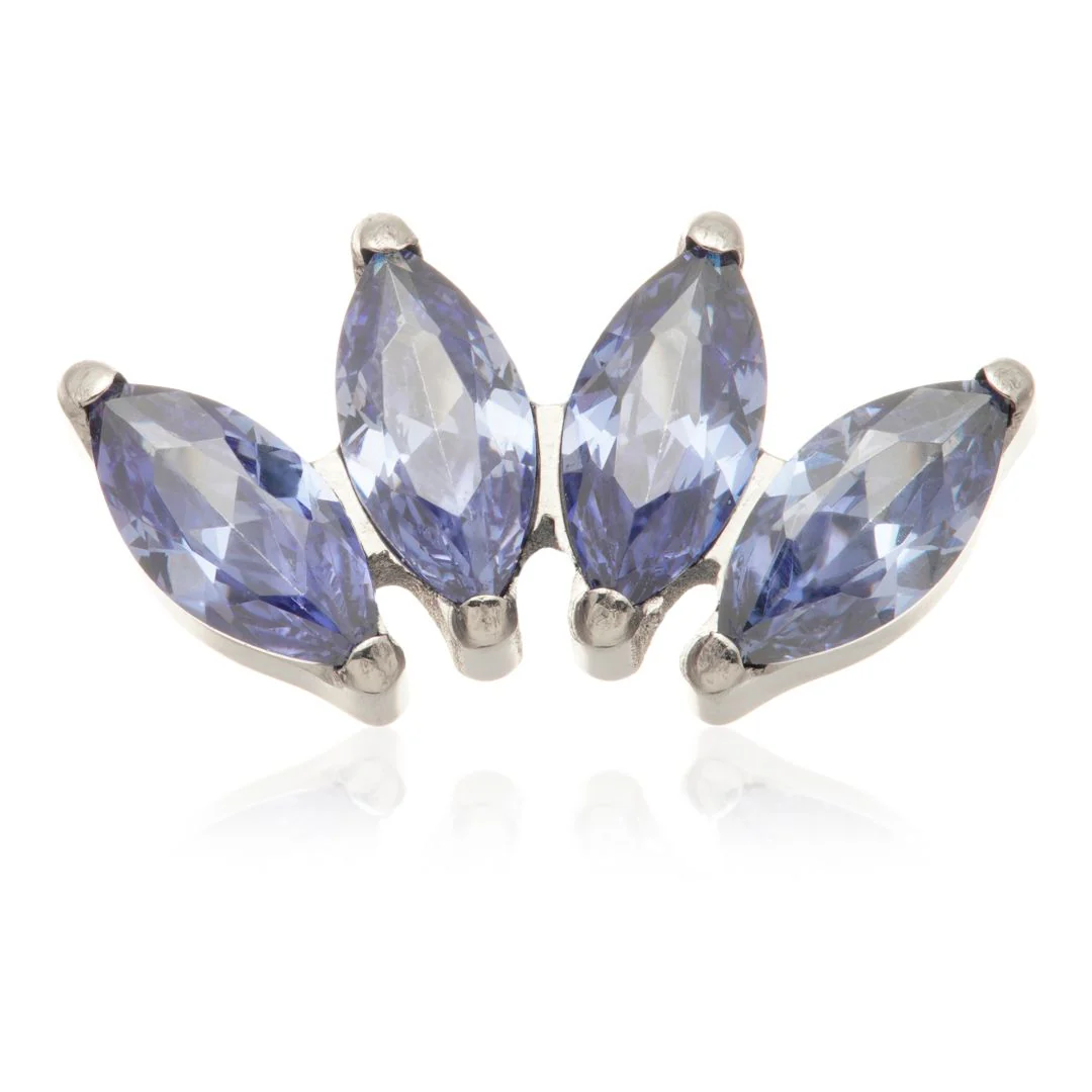 Ti Internal Marquise Gem Cluster Attachment - Crystal - Image 3