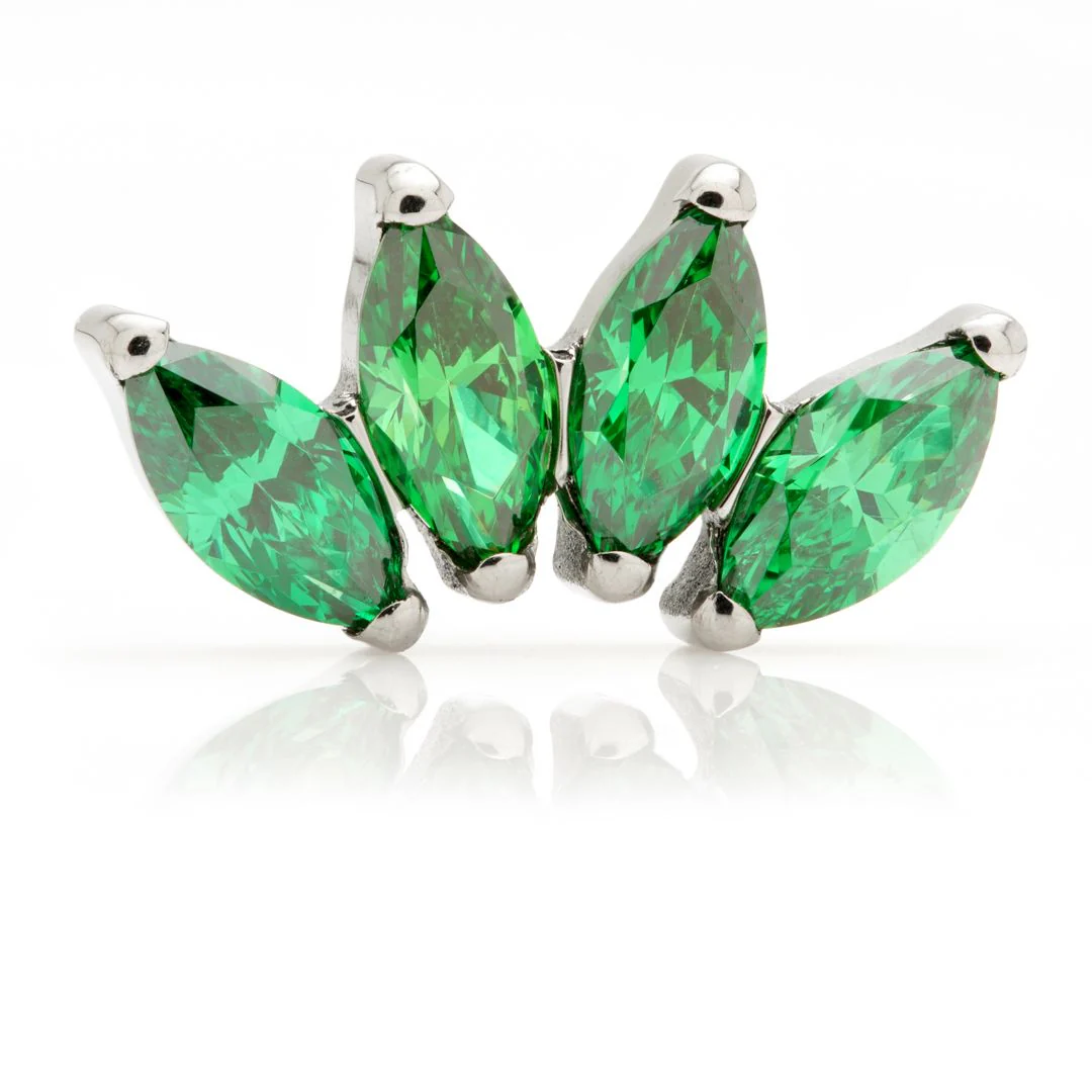 Ti Internal Marquise Gem Cluster Attachment - Crystal - Image 4