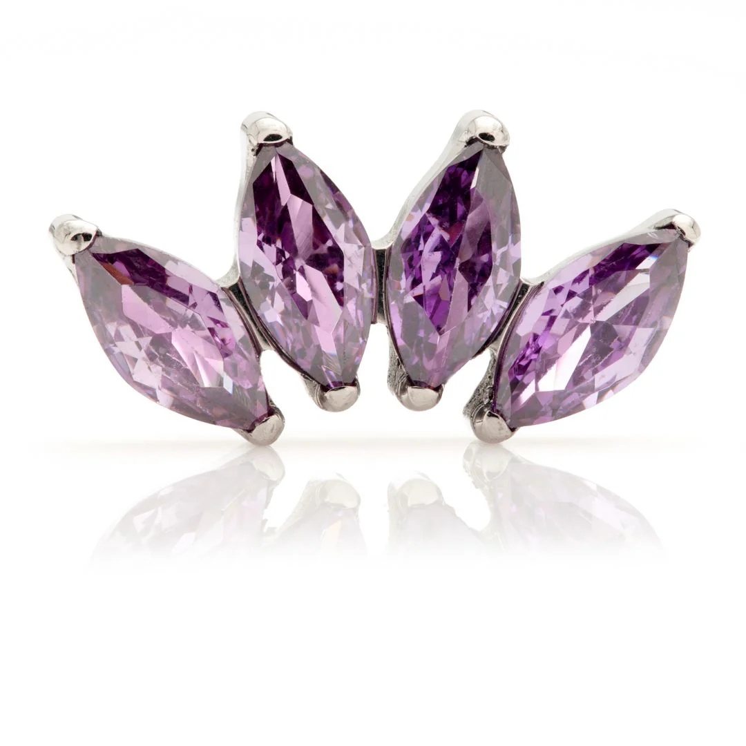 Ti Internal Marquise Gem Cluster Attachment - Crystal - Image 5
