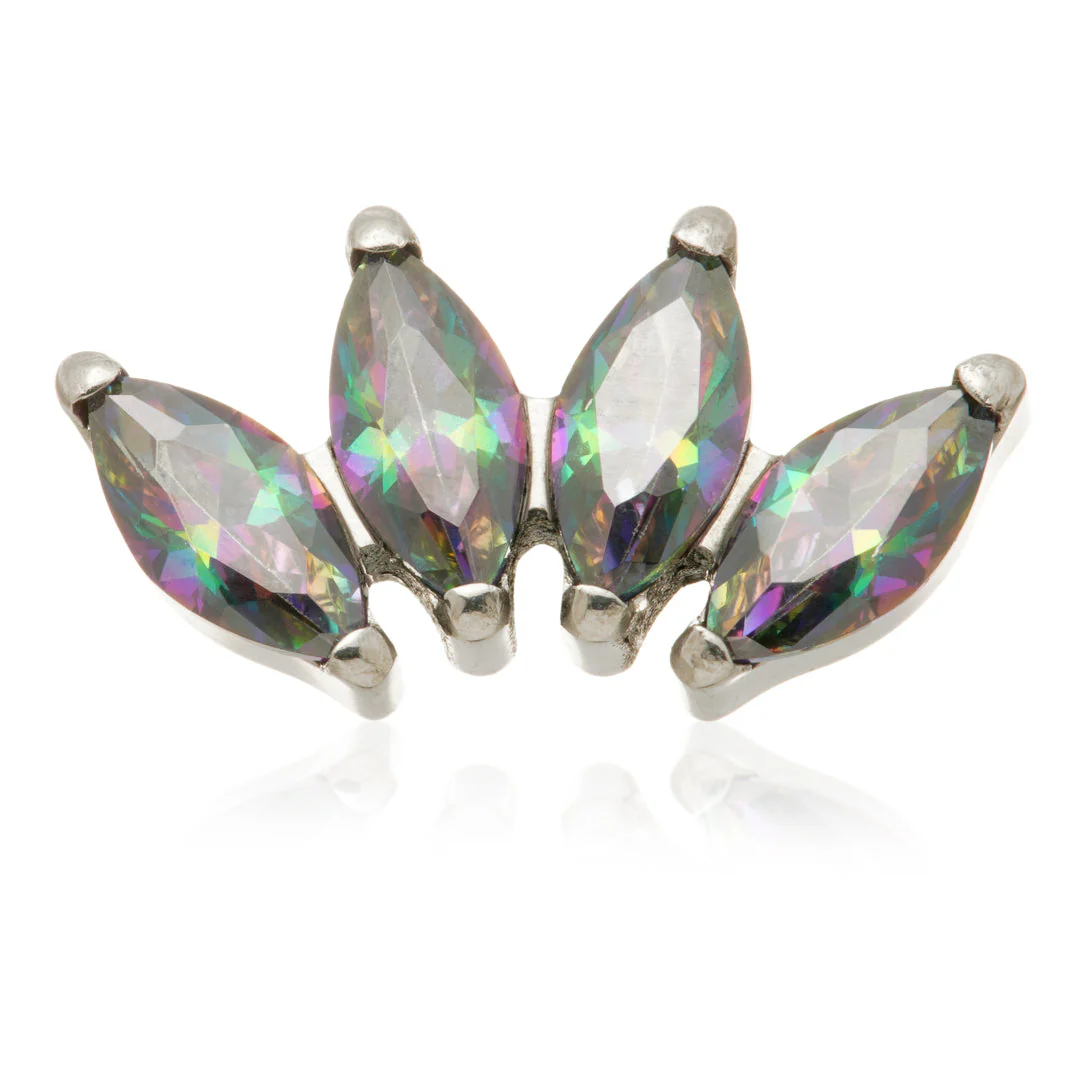 Ti Internal Marquise Gem Cluster Attachment - Crystal - Image 6