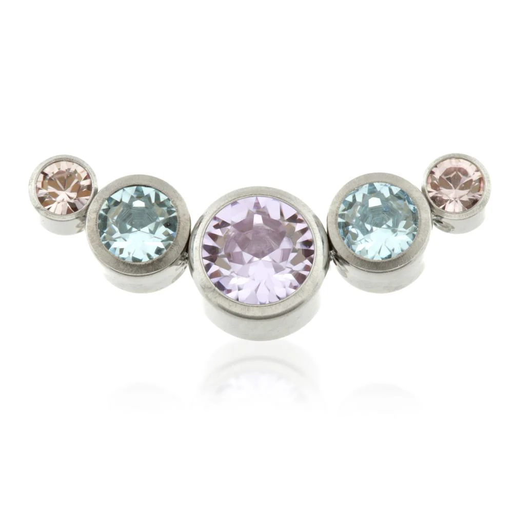 Ti Internal Multi Gem Crescent Attachment - Image 2