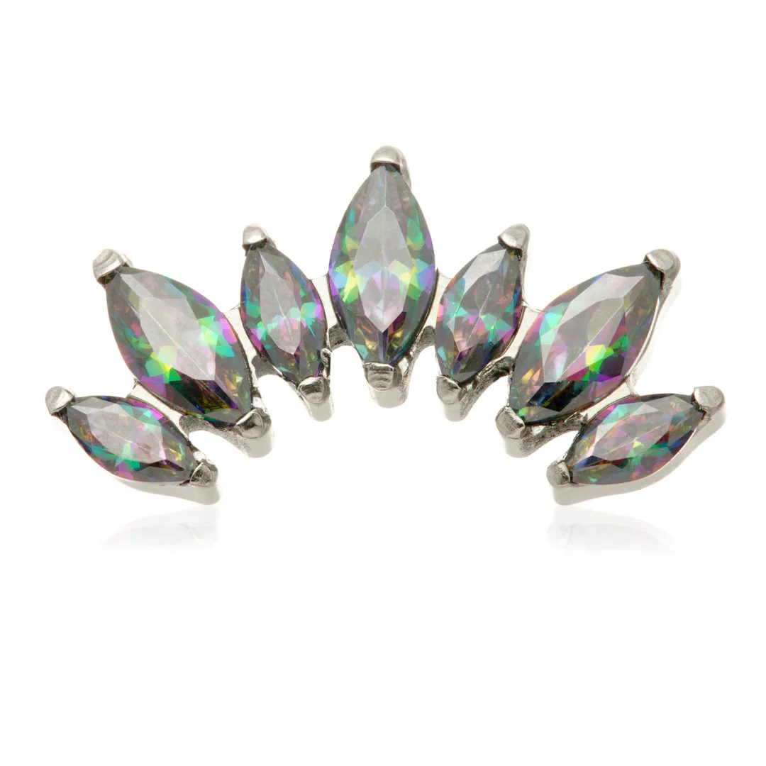 Ti Internal Prong Jewelled Marquise Cluster Attachment - Image 2