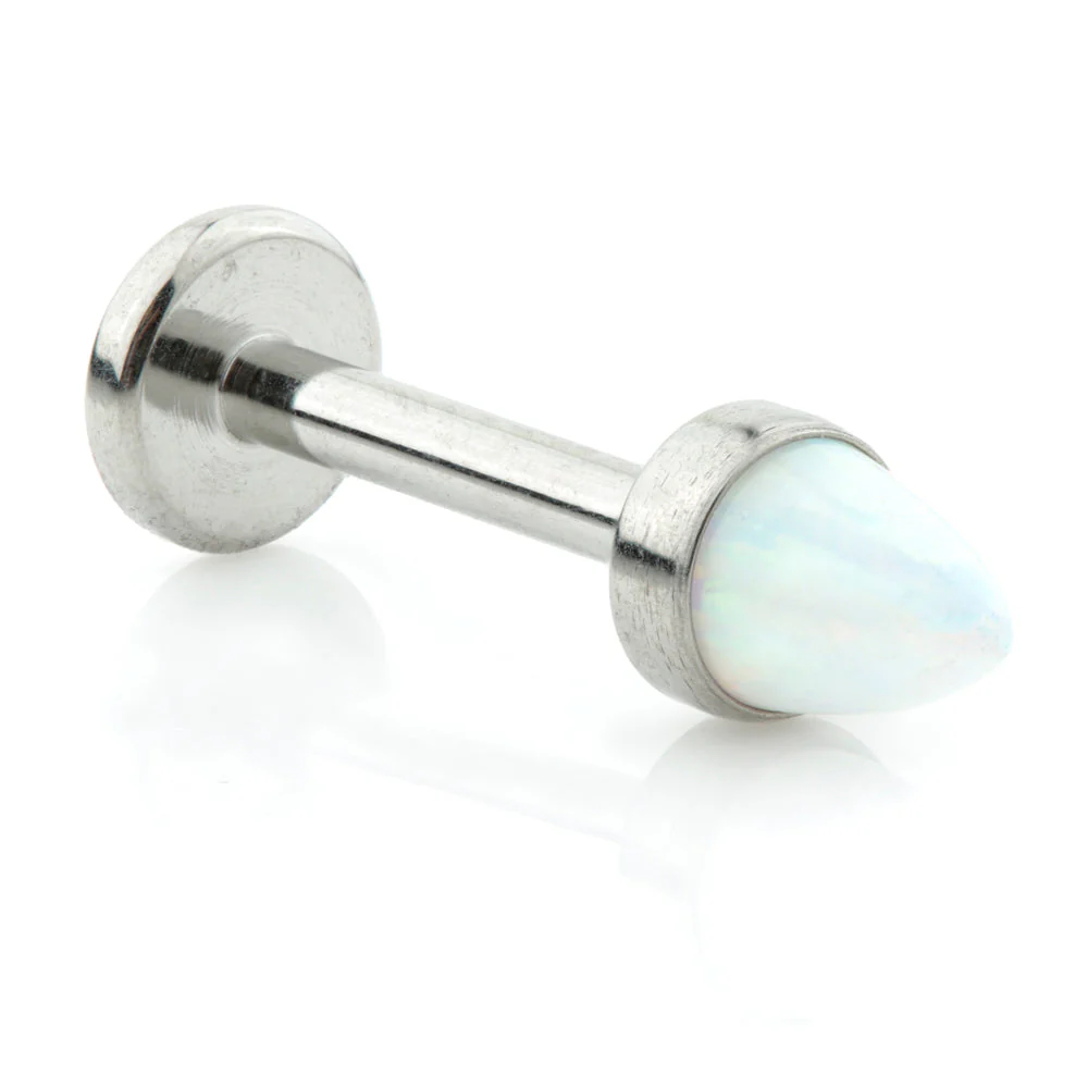 Ti Internal Thread Opal Cone Micro Labret - 1.2mm - Image 2