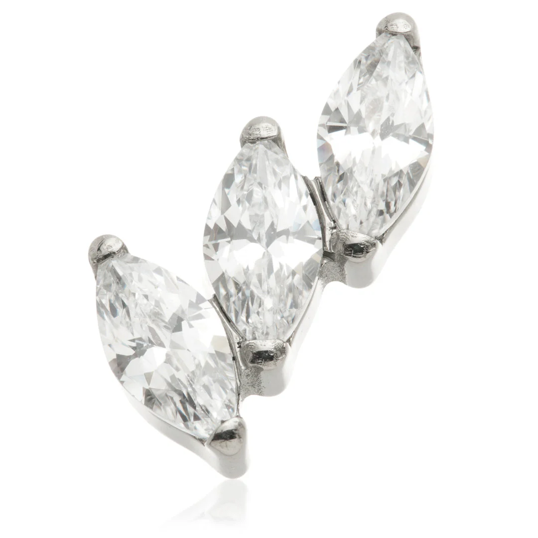 Ti Internal Triple Curved Marquise Fan Attachment - Image 8