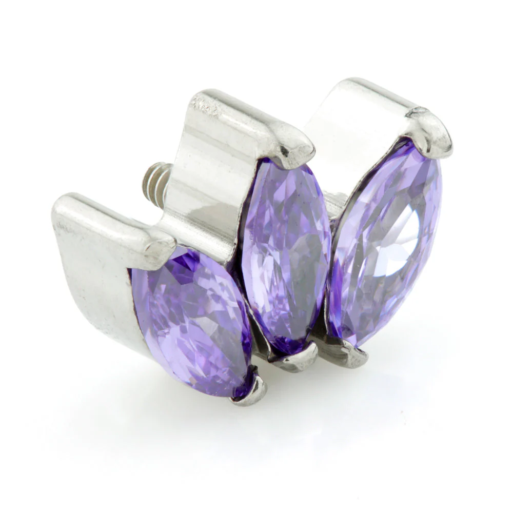 Ti Internal Triple Marquise Gem Attachment - Image 2