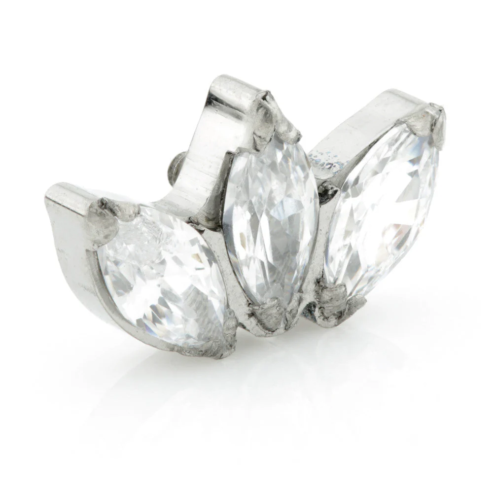 Ti Internal Triple Marquise Gem Attachment - Image 5