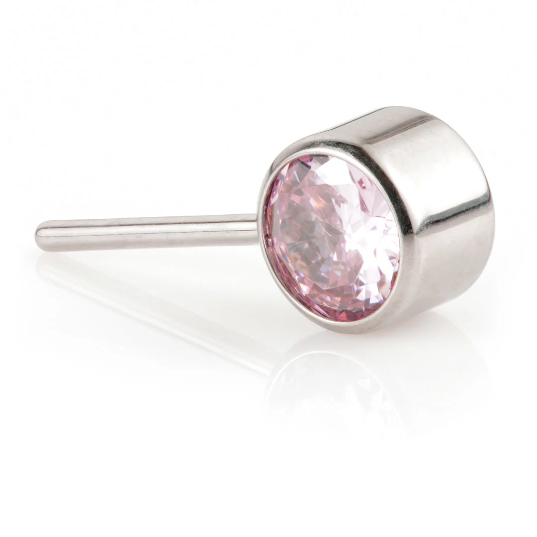 Ti Threadless Forward Facing Single Bezel-Set Attachment - Image 4