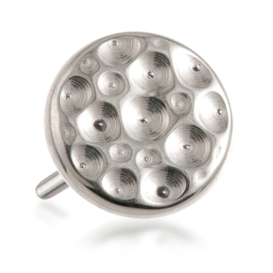 Ti Threadless Hammered Flat Disk Attachment - POP289