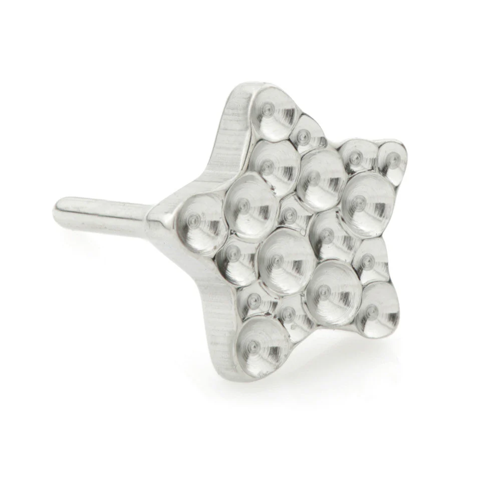 Ti Threadless Hammered Star Attachment