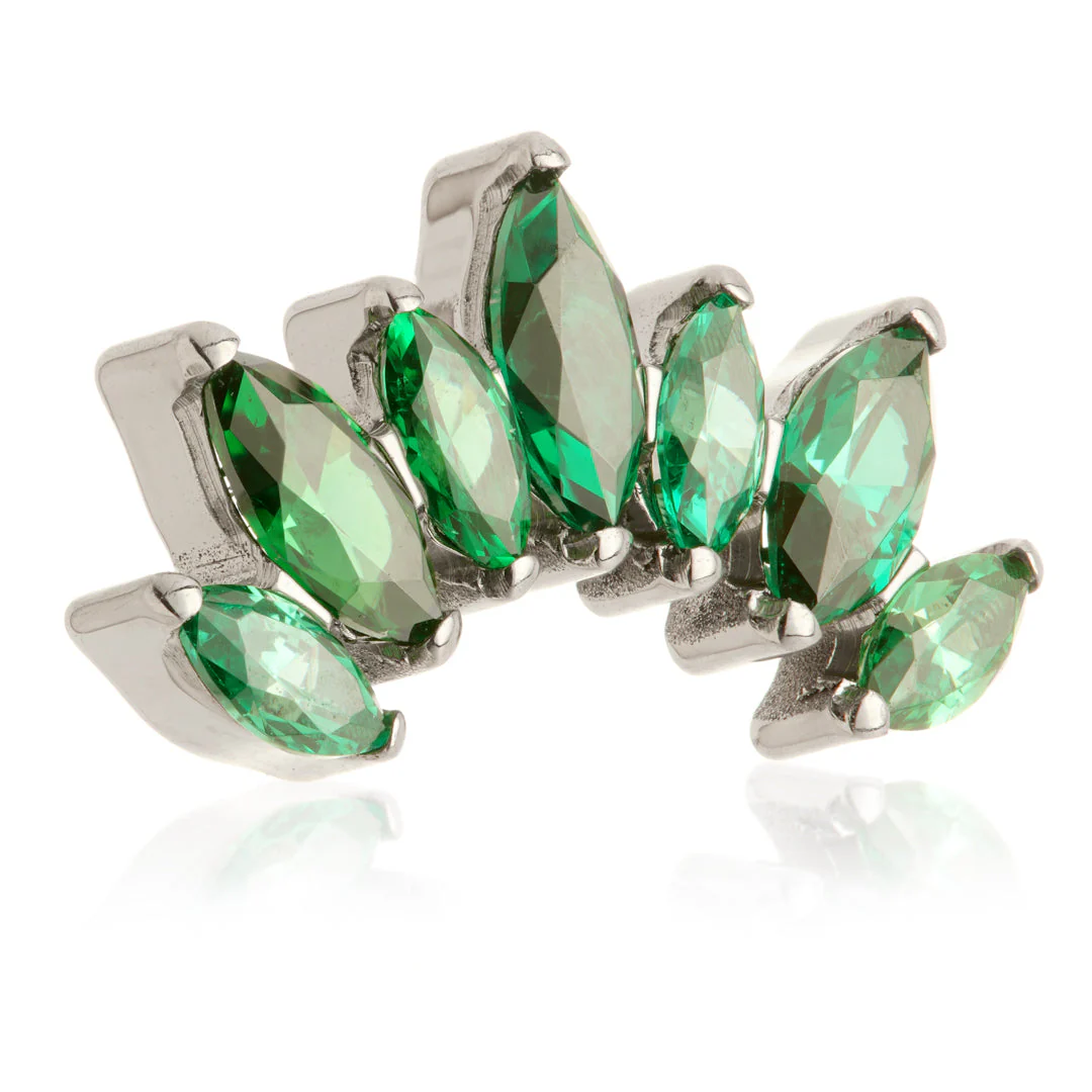 Ti Threadless Prong Jewelled Marquise Cluster Attachment - Image 7
