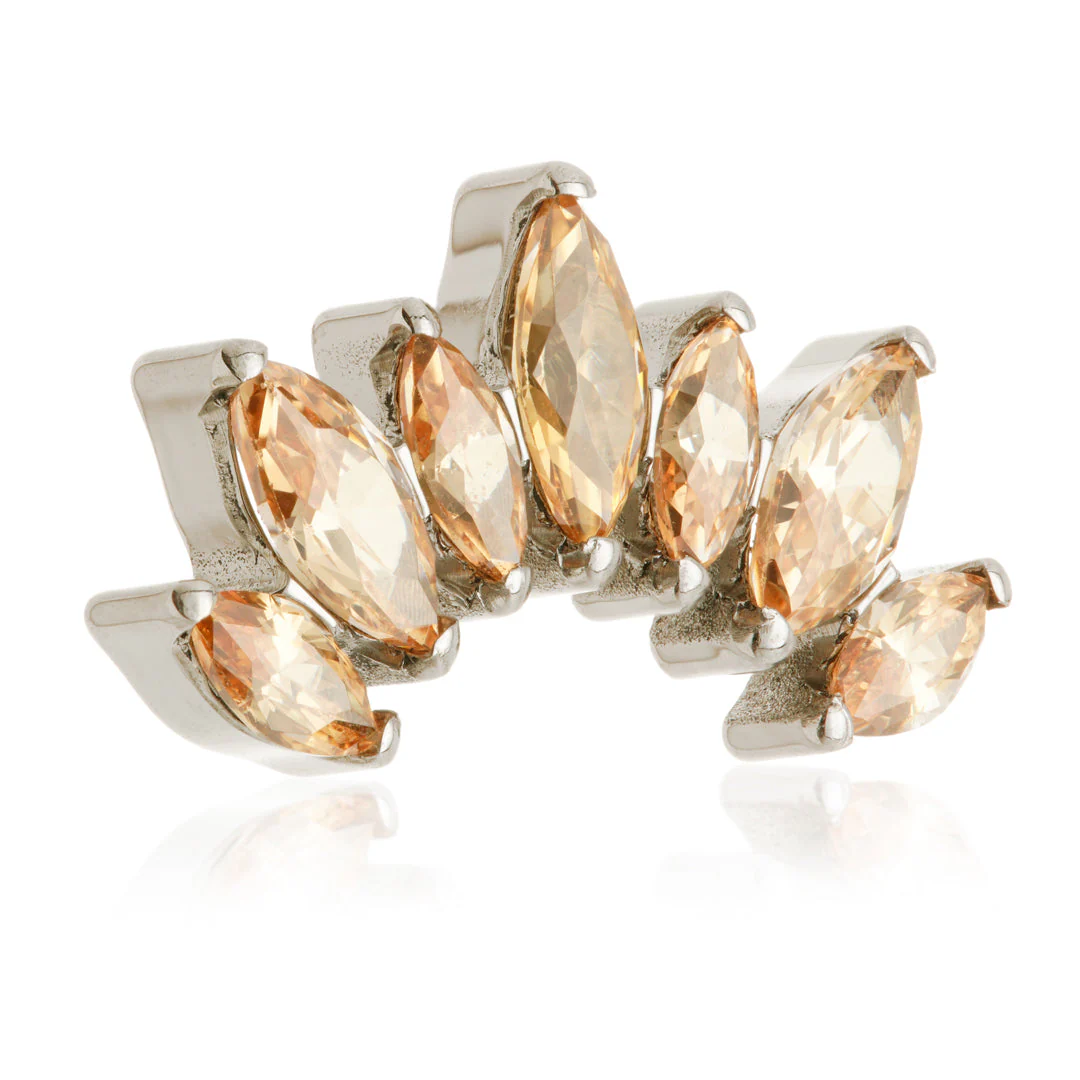 Ti Threadless Prong Jewelled Marquise Cluster Attachment - Image 9