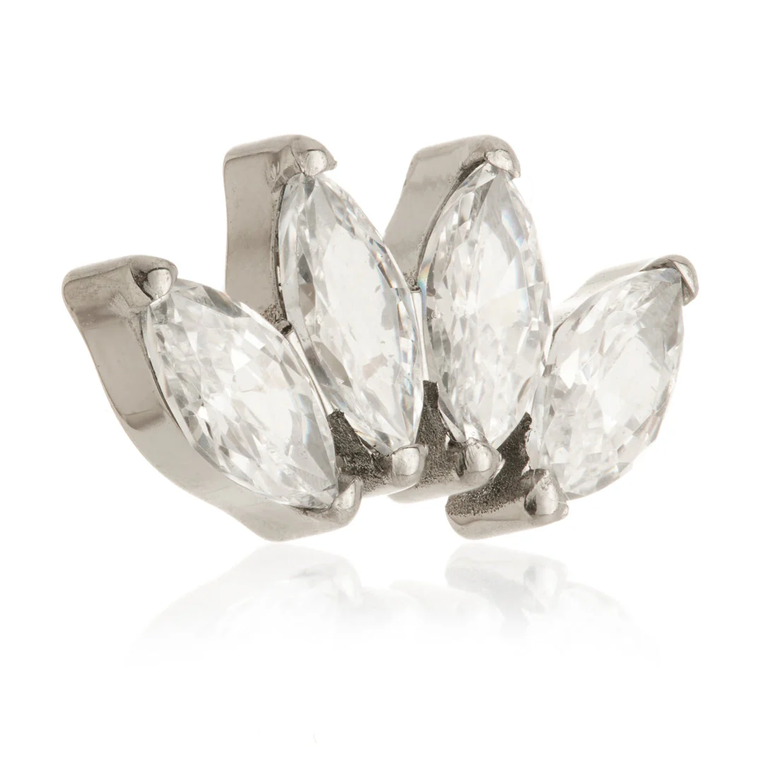 Ti Threadless Prong Set Marquise Attachment - Image 8
