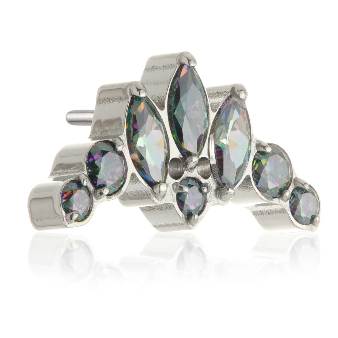 TiC Fleur De Lis Jewelled Threadless Attachment - Image 2