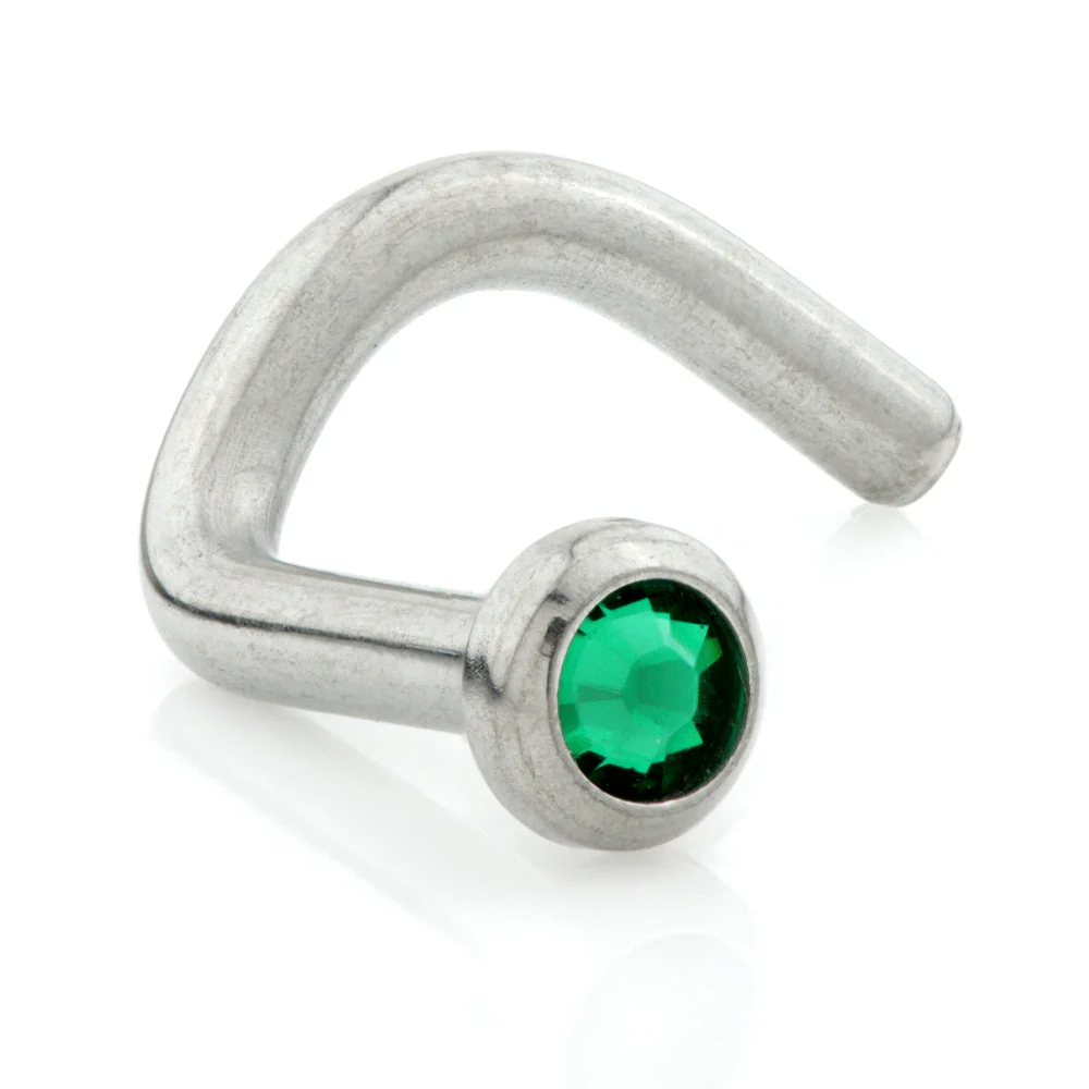 Titanium Disk Gem Nose Stud UK Made - Image 10