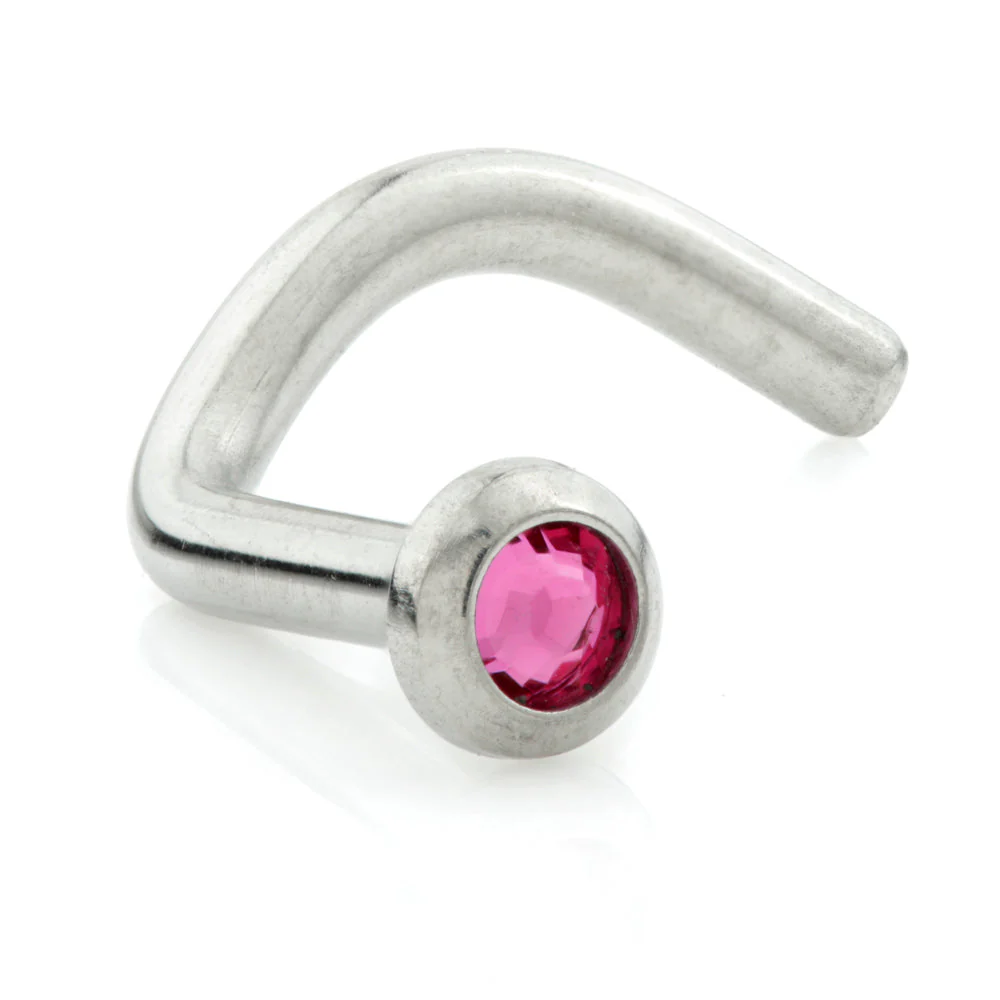 Titanium Disk Gem Nose Stud UK Made - Image 12