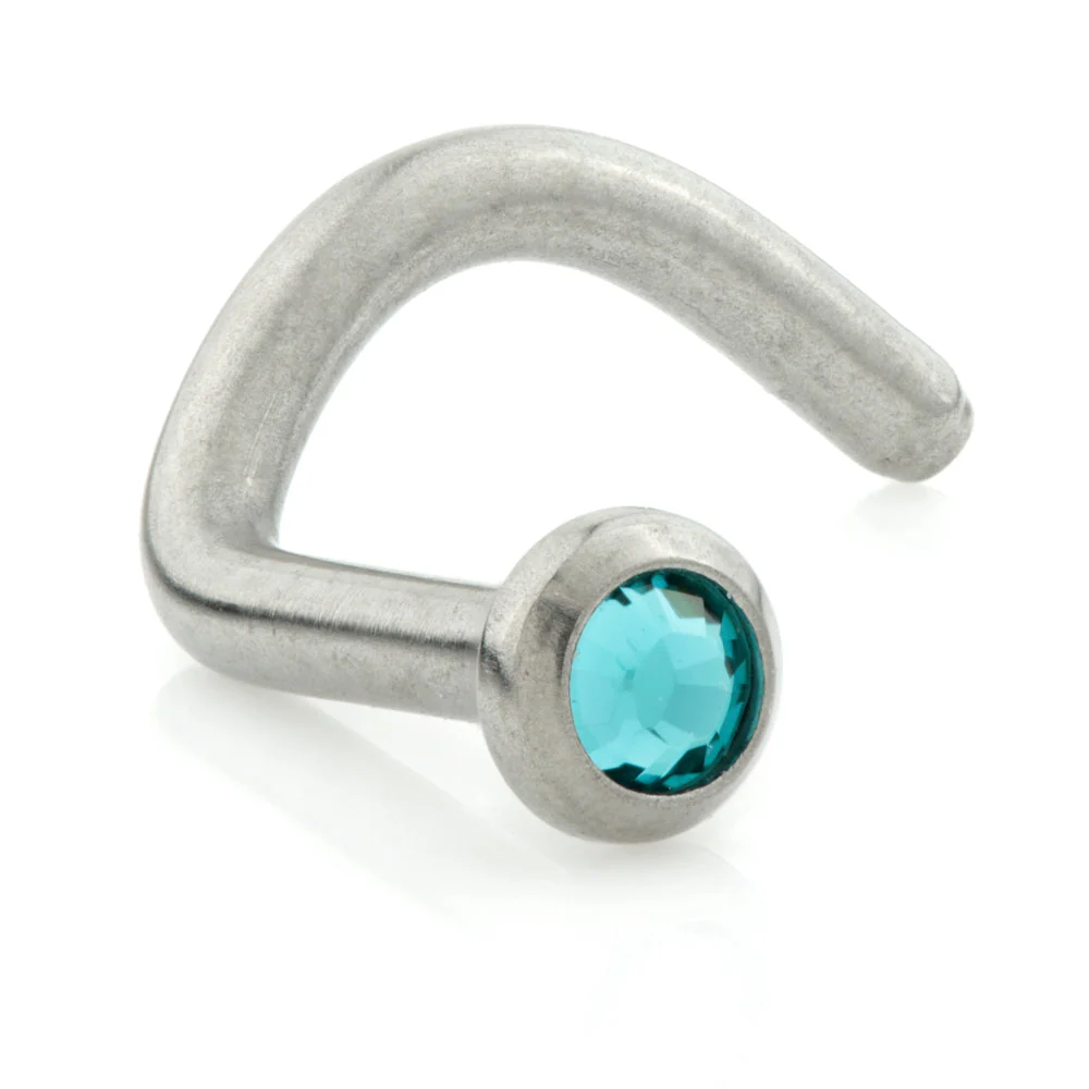 Titanium Disk Gem Nose Stud UK Made - Image 13