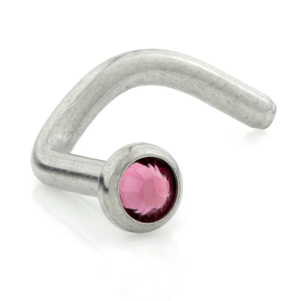 Titanium Disk Gem Nose Stud UK Made - Image 14