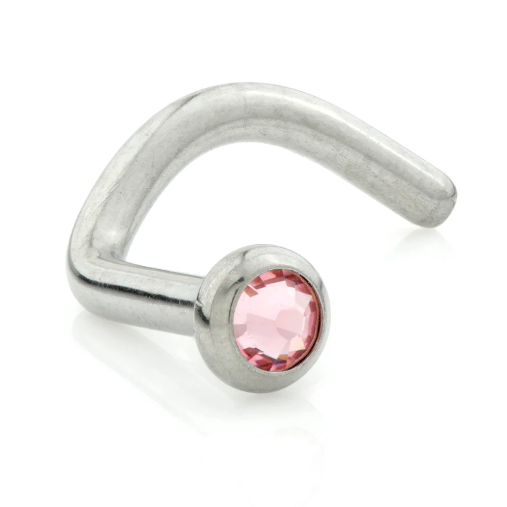Titanium Disk Gem Nose Stud UK Made - Image 7