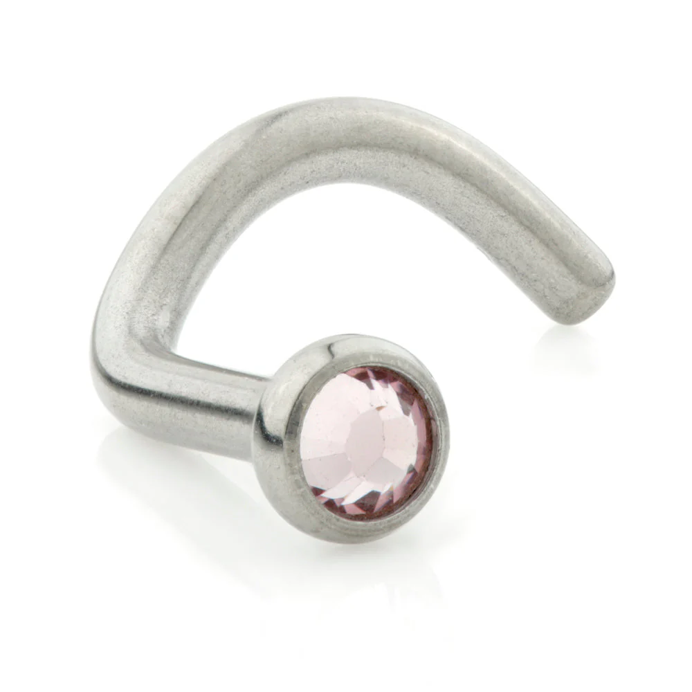 Titanium Disk Gem Nose Stud UK Made - Image 8
